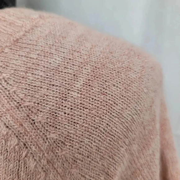 NWT Lauren Conrad Size XL Pink Narwal Dolphin Fuzz Graphic Tunic Sweater Stretch - Picture 5 of 13